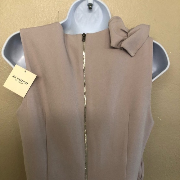 FREE GENERATION Los Angeles Ruffle Frill Sheath Mini Dress Size M - Picture 8 of 15